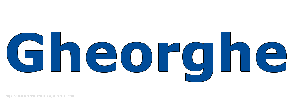 Felicitari cu numele tau - Poza cu numele Gheorghe - Albastru
