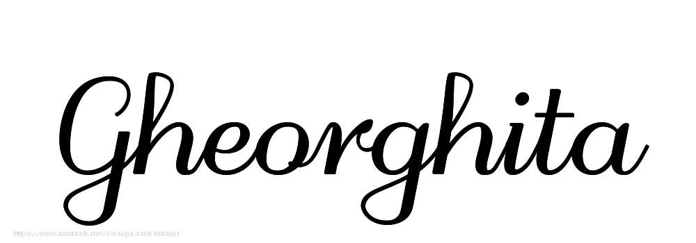 Felicitari cu numele tau - Imagine cu numele Gheorghita - Scris de mână