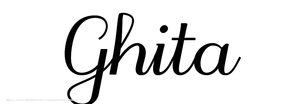 Felicitari cu numele tau - Imagine cu numele Ghita - Scris de mână