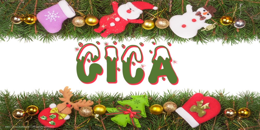 Felicitari cu numele tau - Poza cu numele Gica de Craciun