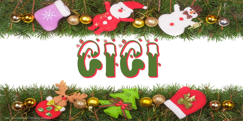 Felicitari cu numele tau - Poza cu numele Gigi de Craciun