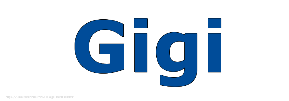 Felicitari cu numele tau - Poza cu numele Gigi - Albastru