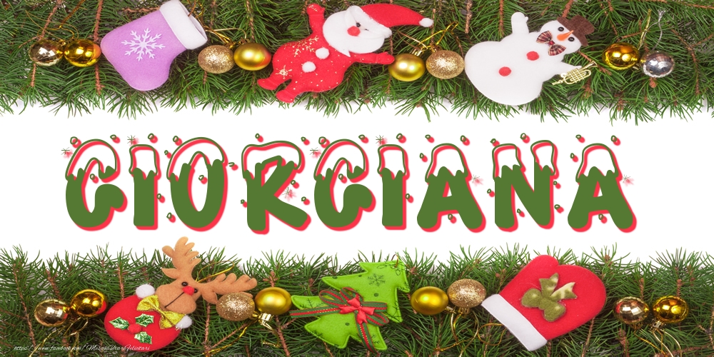 Felicitari cu numele tau - Poza cu numele Giorgiana de Craciun