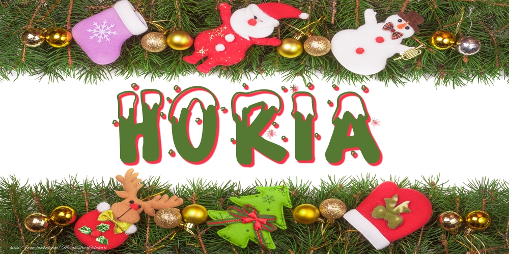 Felicitari cu numele tau - Poza cu numele Horia de Craciun