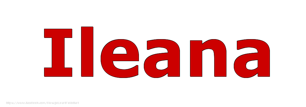 Felicitari cu numele tau - Poza cu numele Ileana - Rosu