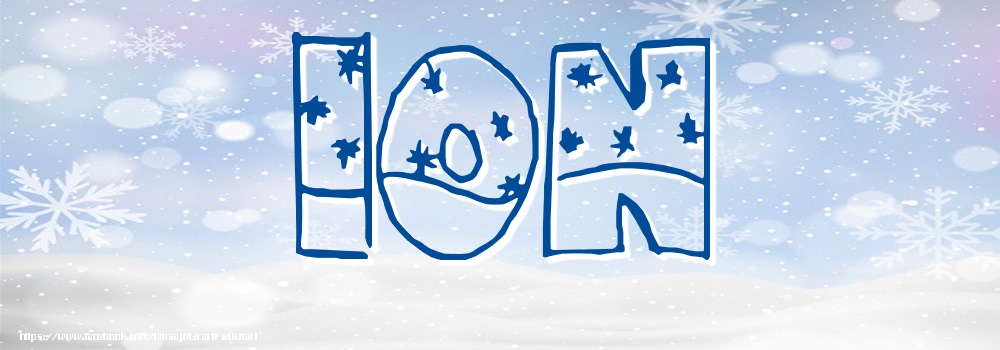 Felicitari cu numele tau - Imagine cu numele Ion - Iarna