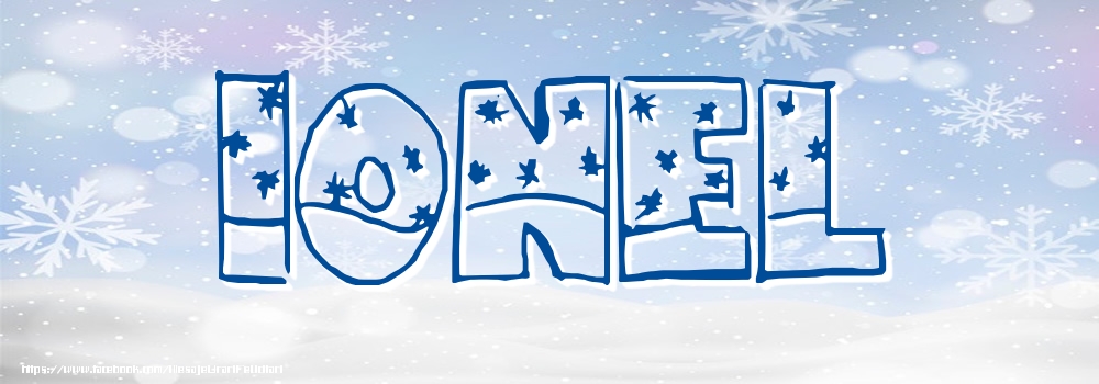 Felicitari cu numele tau - Imagine cu numele Ionel - Iarna