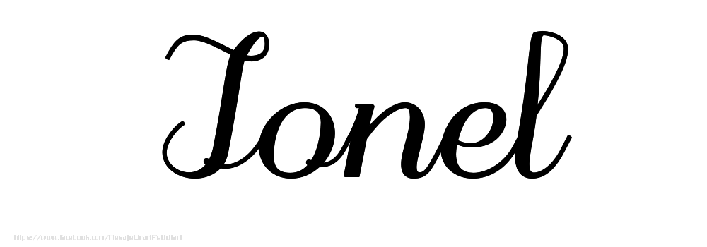 Felicitari cu numele tau - Imagine cu numele Ionel - Scris de mână