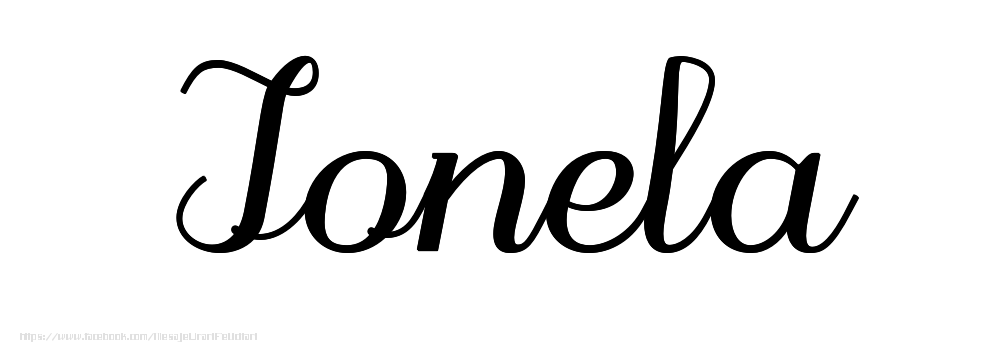 Felicitari cu numele tau - Imagine cu numele Ionela - Scris de mână