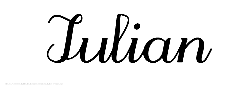 Felicitari cu numele tau - Imagine cu numele Iulian - Scris de mână