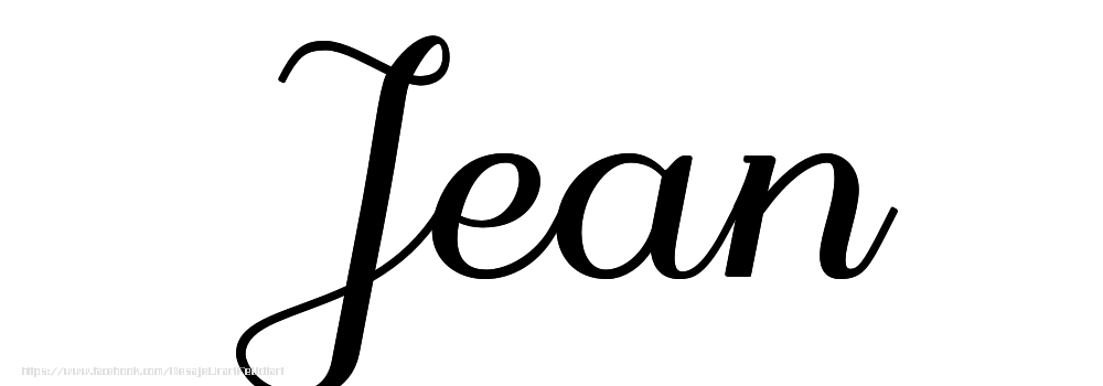 Felicitari cu numele tau - Imagine cu numele Jean - Scris de mână