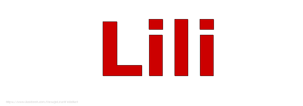 Felicitari cu numele tau - Poza cu numele Lili - Rosu