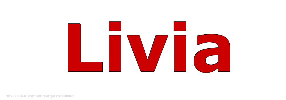 Felicitari cu numele tau - Poza cu numele Livia - Rosu