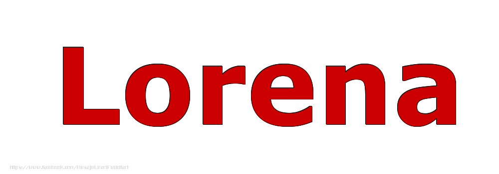 Felicitari cu numele tau - Poza cu numele Lorena - Rosu