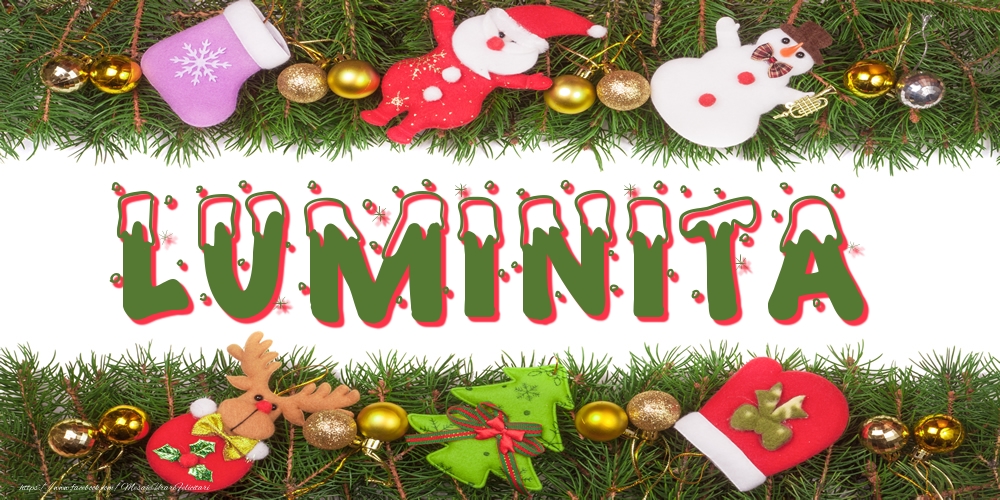 Felicitari cu numele tau - Poza cu numele Luminita de Craciun