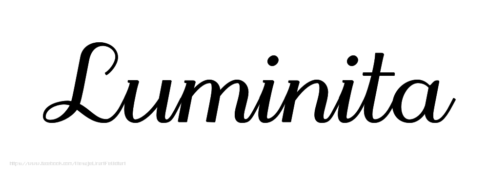 Felicitari cu numele tau - Imagine cu numele Luminita - Scris de mână