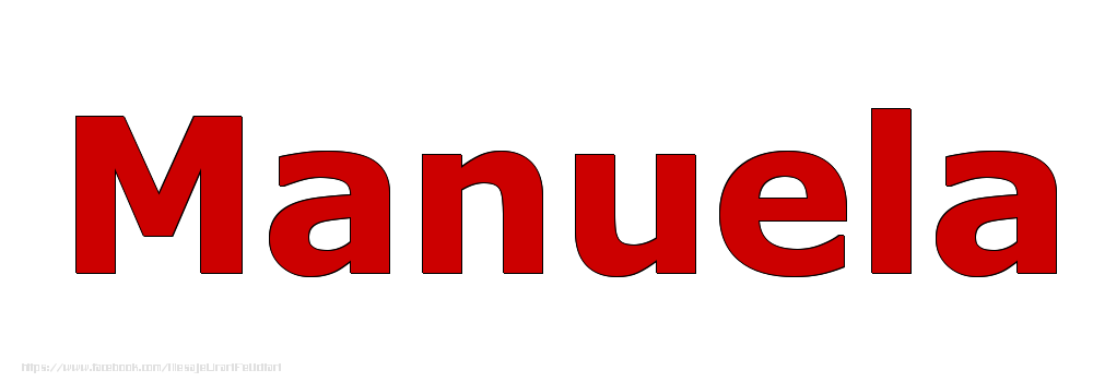 Felicitari cu numele tau - Poza cu numele Manuela - Rosu