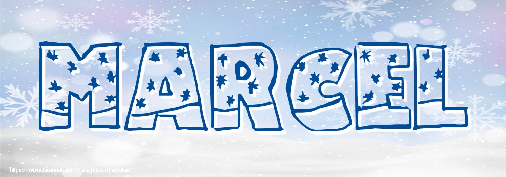 Felicitari cu numele tau - Imagine cu numele Marcel - Iarna