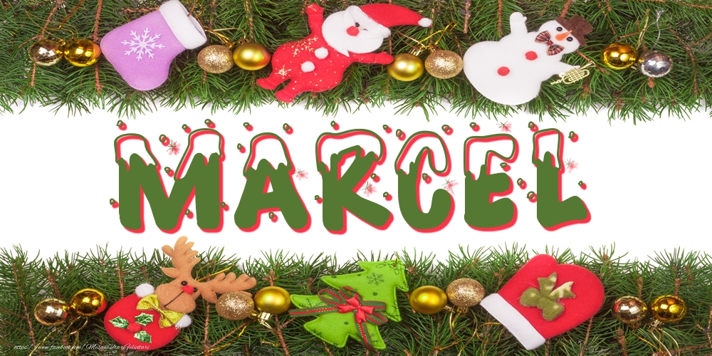 Felicitari cu numele tau - Poza cu numele Marcel de Craciun
