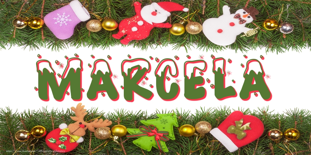 Felicitari cu numele tau - Poza cu numele Marcela de Craciun