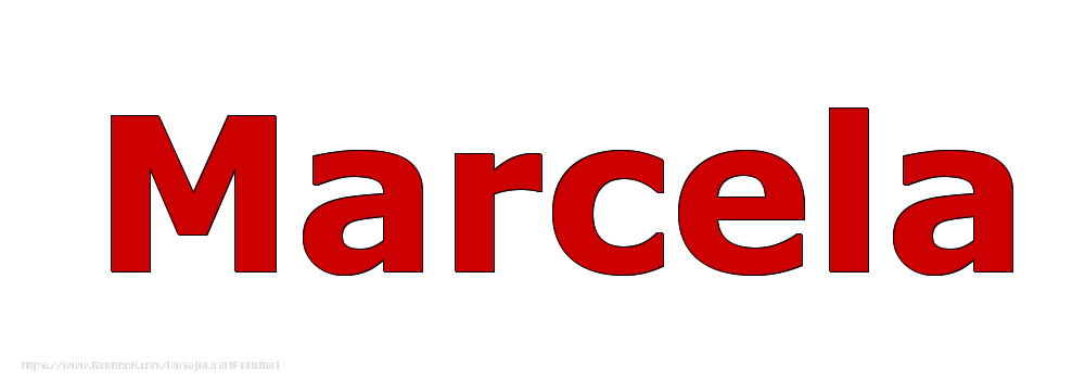 Felicitari cu numele tau - Poza cu numele Marcela - Rosu