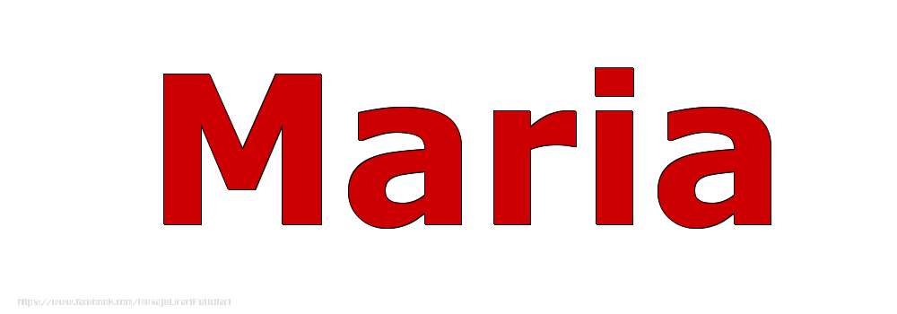Felicitari cu numele tau - Poza cu numele Maria - Rosu