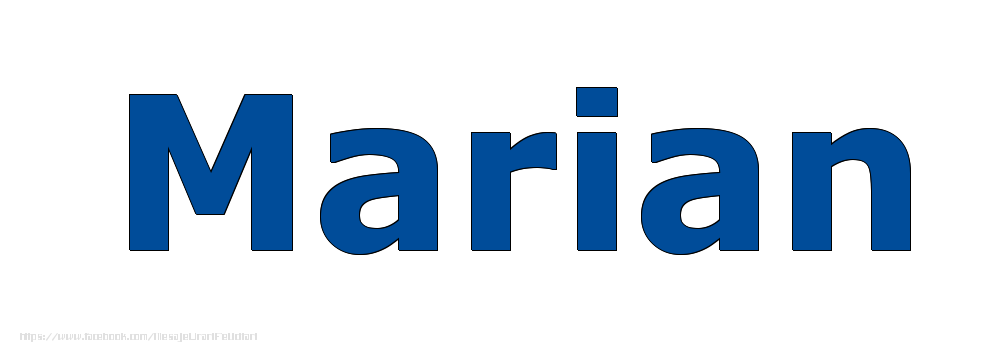 Felicitari cu numele tau - Poza cu numele Marian - Albastru