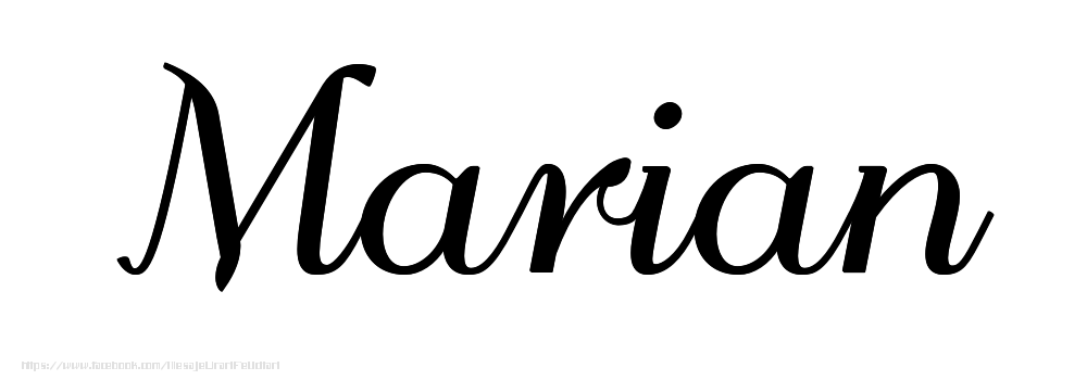 Felicitari cu numele tau - Imagine cu numele Marian - Scris de mână