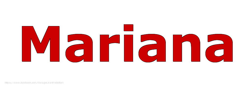 Felicitari cu numele tau - Poza cu numele Mariana - Rosu