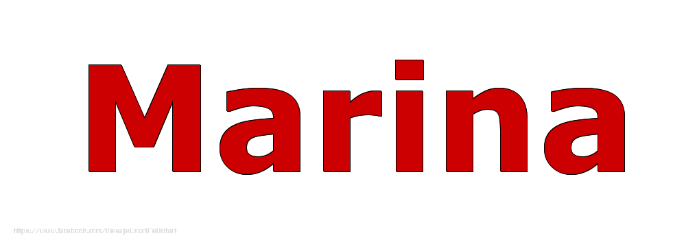Felicitari cu numele tau - Poza cu numele Marina - Rosu