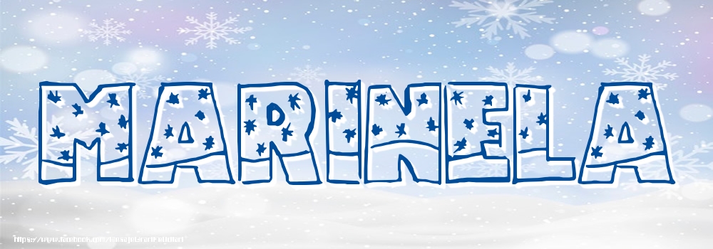 Felicitari cu numele tau - Imagine cu numele Marinela - Iarna