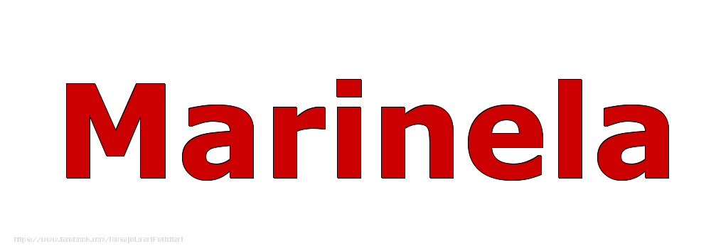 Felicitari cu numele tau - Poza cu numele Marinela - Rosu