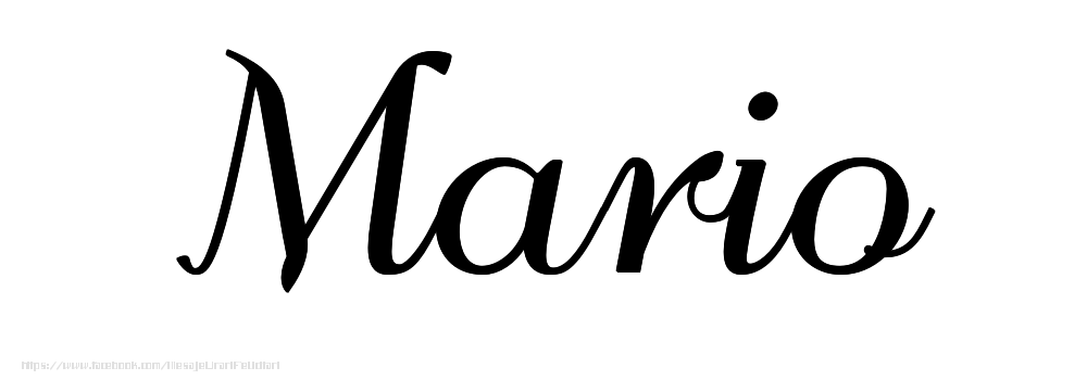 Felicitari cu numele tau - Imagine cu numele Mario - Scris de mână