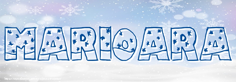 Felicitari cu numele tau - Imagine cu numele Marioara - Iarna