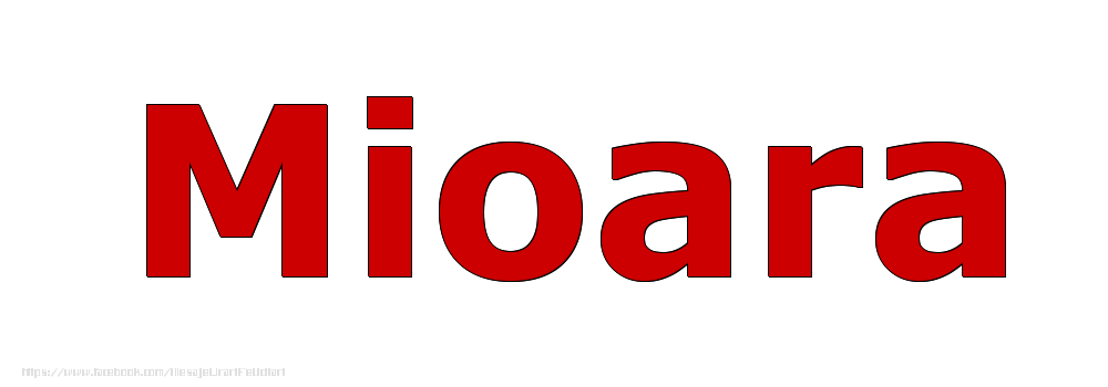 Felicitari cu numele tau - Poza cu numele Mioara - Rosu