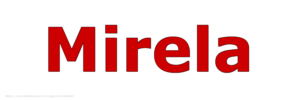 Felicitari cu numele tau - Poza cu numele Mirela - Rosu