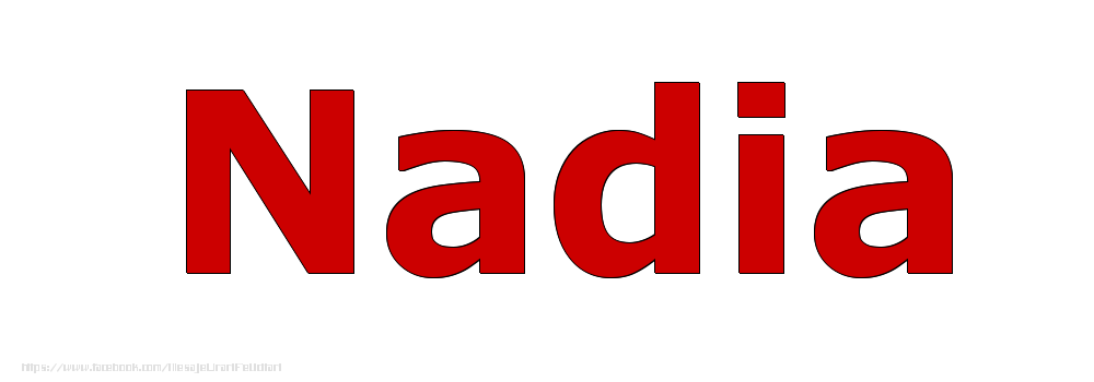 Felicitari cu numele tau - Poza cu numele Nadia - Rosu
