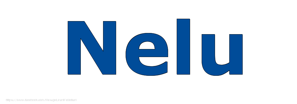 Felicitari cu numele tau - Poza cu numele Nelu - Albastru