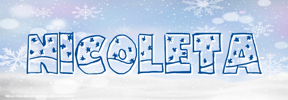 Felicitari cu numele tau - Imagine cu numele Nicoleta - Iarna