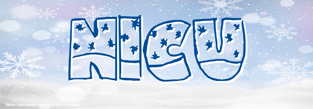 Felicitari cu numele tau - Imagine cu numele Nicu - Iarna