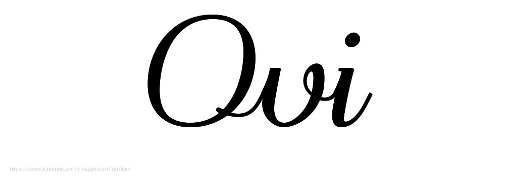 Felicitari cu numele tau - Imagine cu numele Ovi - Scris de mână