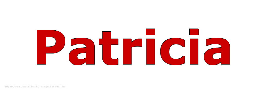 Felicitari cu numele tau - Poza cu numele Patricia - Rosu