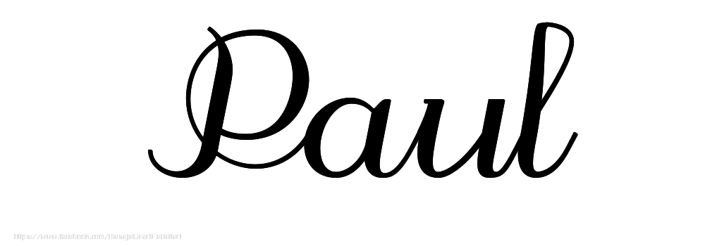 Felicitari cu numele tau - Imagine cu numele Paul - Scris de mână