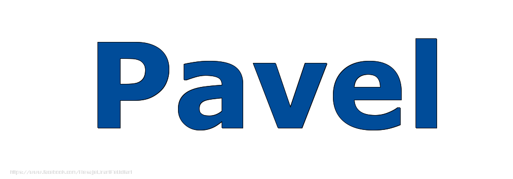 Felicitari cu numele tau - Poza cu numele Pavel - Albastru