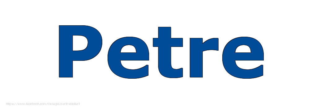 Felicitari cu numele tau - Poza cu numele Petre - Albastru