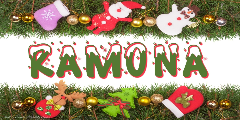 Felicitari cu numele tau - Poza cu numele Ramona de Craciun