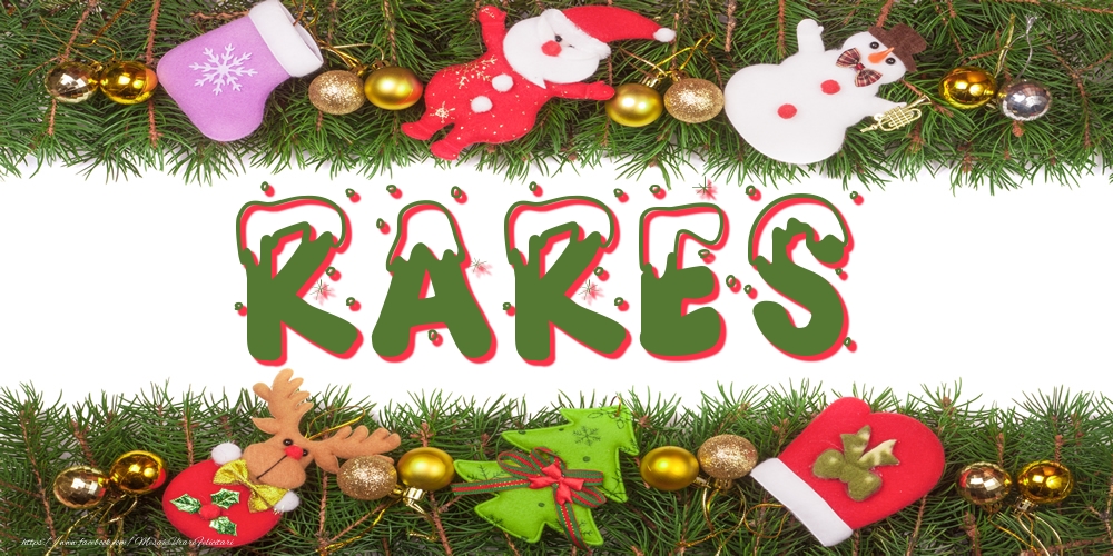 Felicitari cu numele tau - Poza cu numele Rares de Craciun