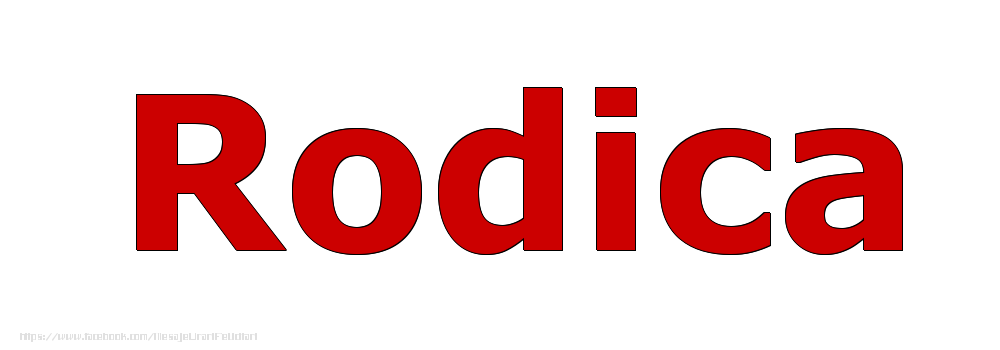 Felicitari cu numele tau - Poza cu numele Rodica - Rosu