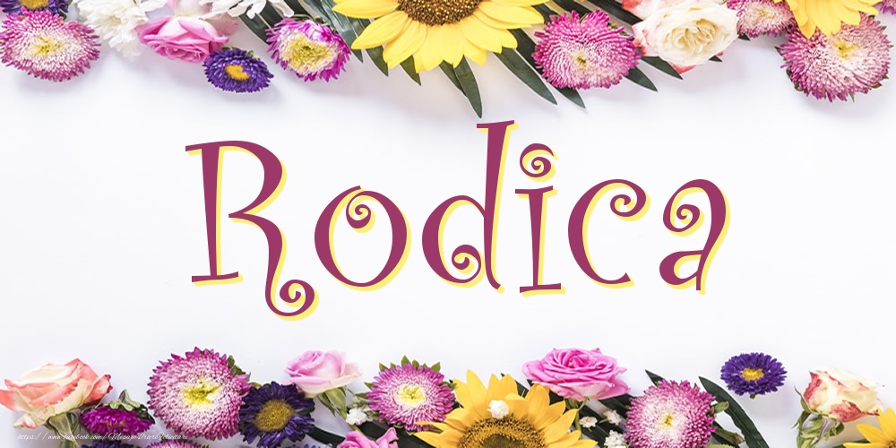 Felicitari cu numele tau - Poza cu numele Rodica - Flori