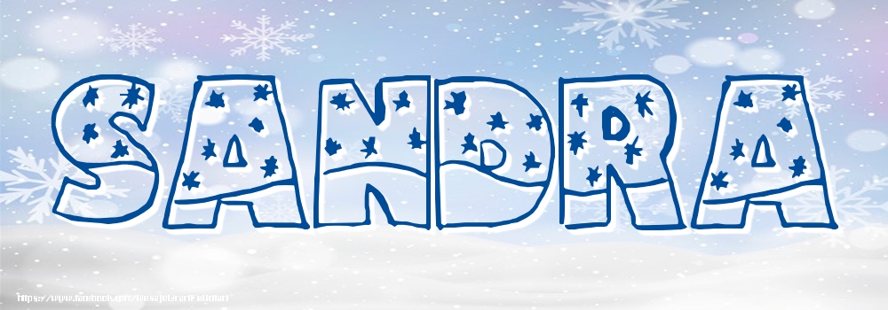 Felicitari cu numele tau - Imagine cu numele Sandra - Iarna